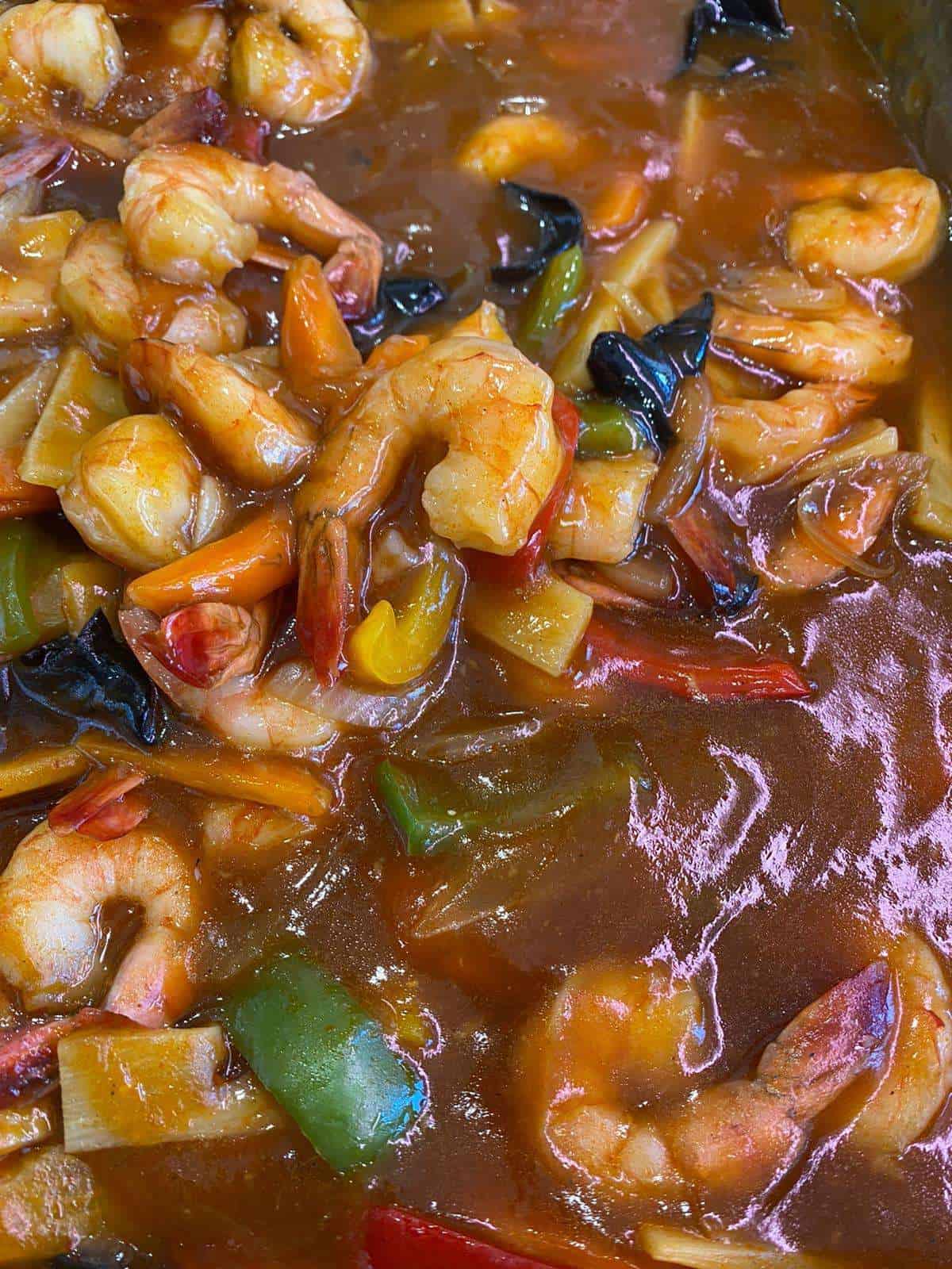 Crevettes sauce piquante Asian Gourmet